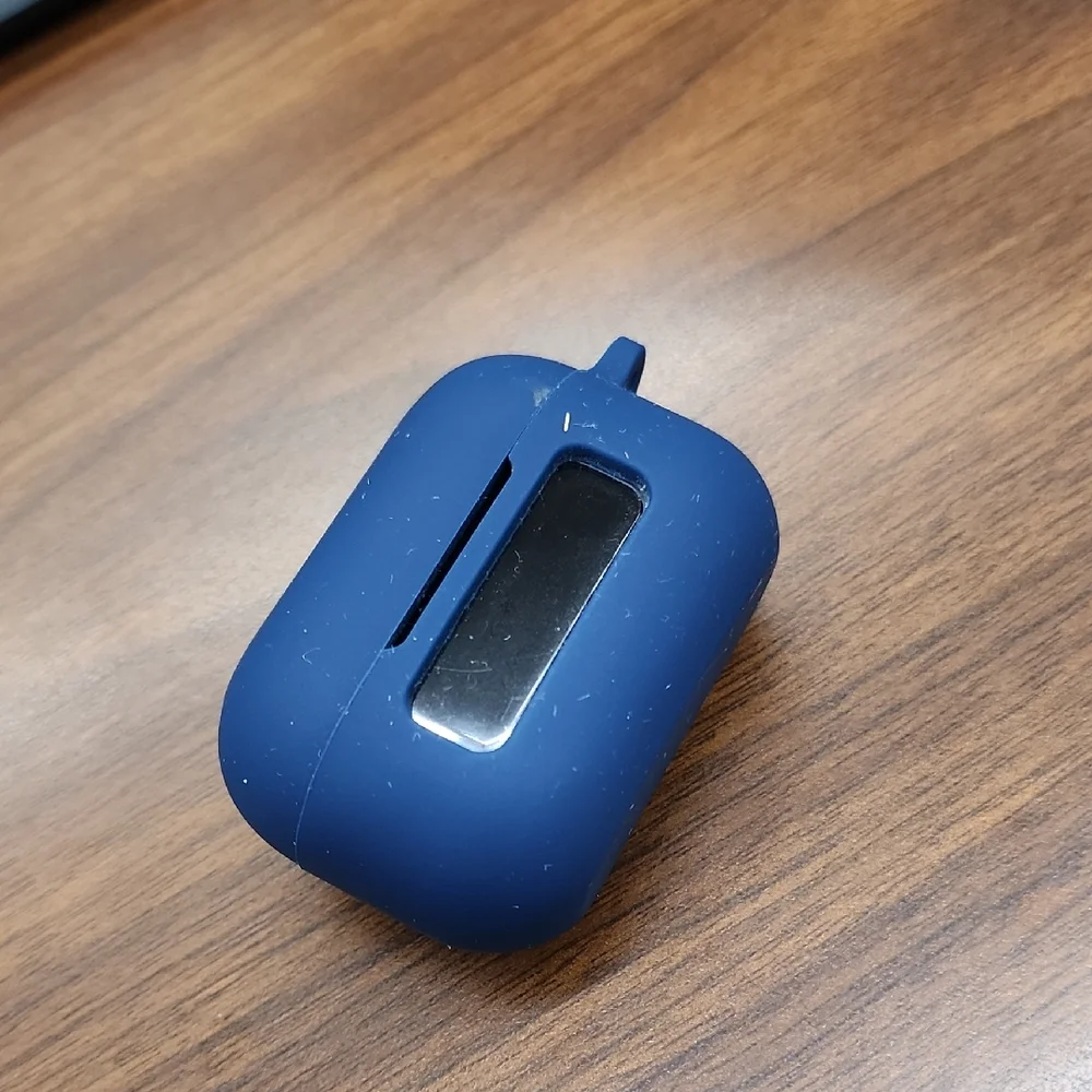 Blue AirPods Case with Clip